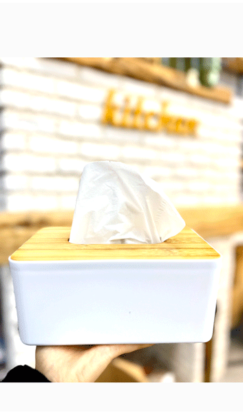 جای دستمال کاغذی بامبو(5372)