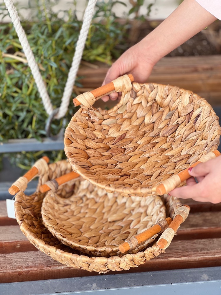 سبد حصیری گرد  متوسط(5892)