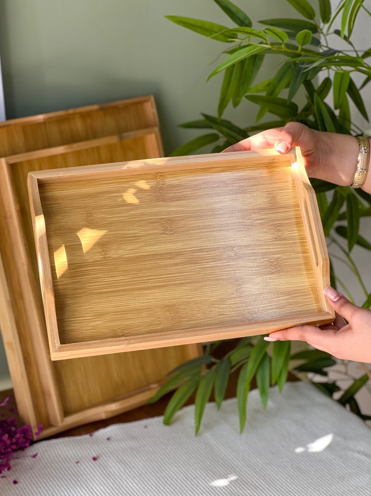 سینی بامبو مستطیل سایز کوچک(7160)