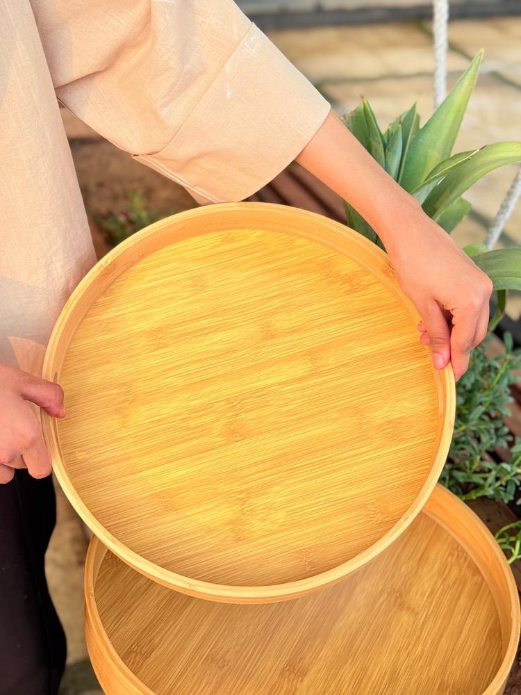 سینی بامبو گرد متوسط(7513)