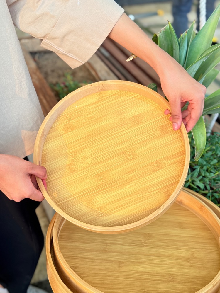 سینی بامبو گرد کوچک(7512)