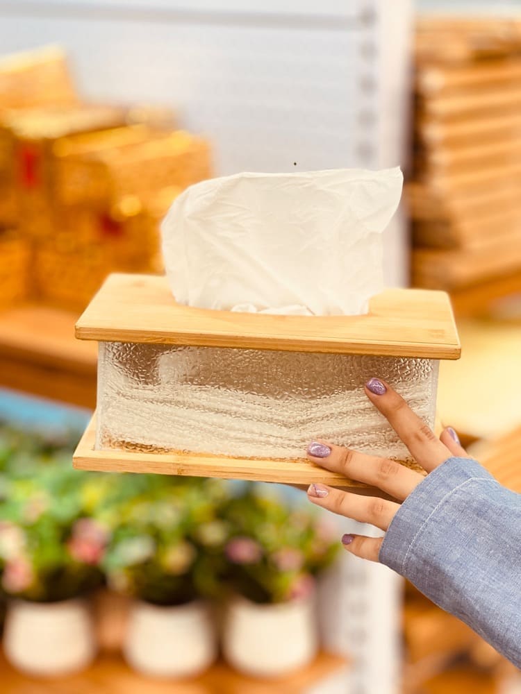 جا دستمالی بامبو اکرولیک(5810)