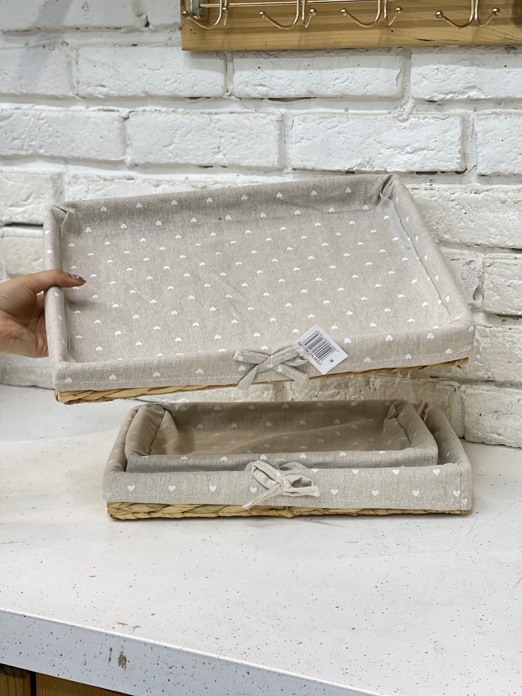 سبدحصیری کف پارچه ای سایز بزرگ(5691)