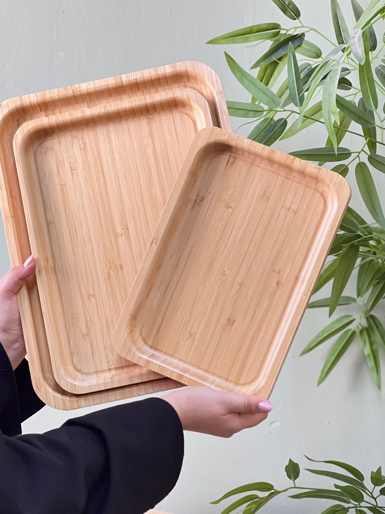 سینی بامبو مستطیل سایز کوچک (7406)