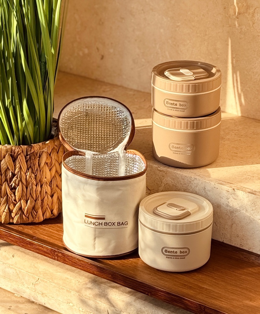 لانچ باکس دوتیکه کیف دار (8600)