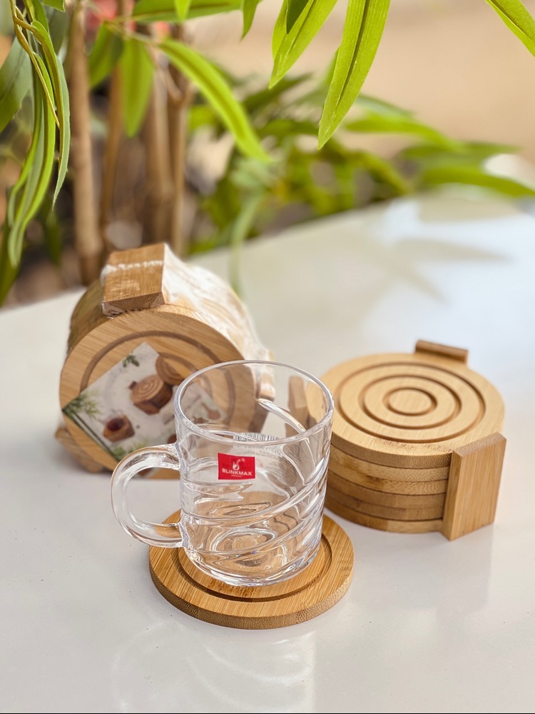 زیر لیوانی استند دار بامبو(7478)