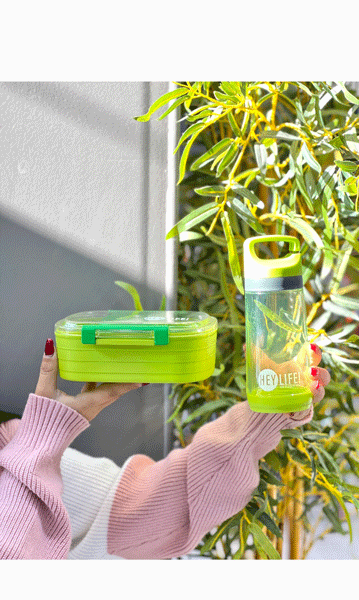 پک ظرف غذاوقمقمه شفاف(5401)