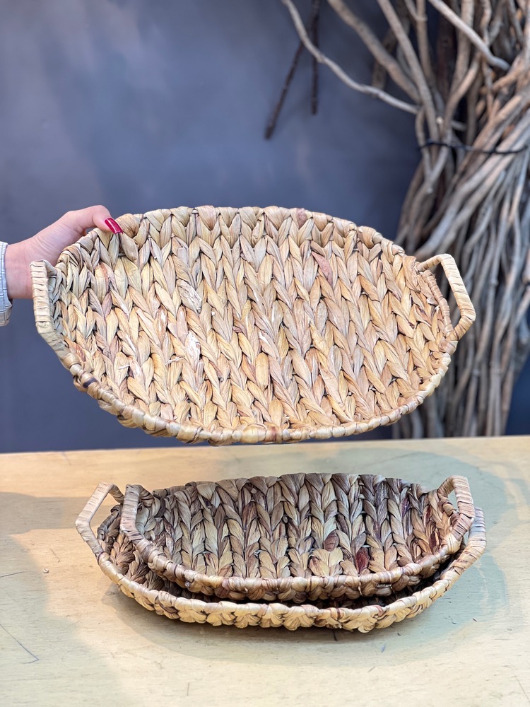 سبد حصیری بیضی بزرگ(5849)