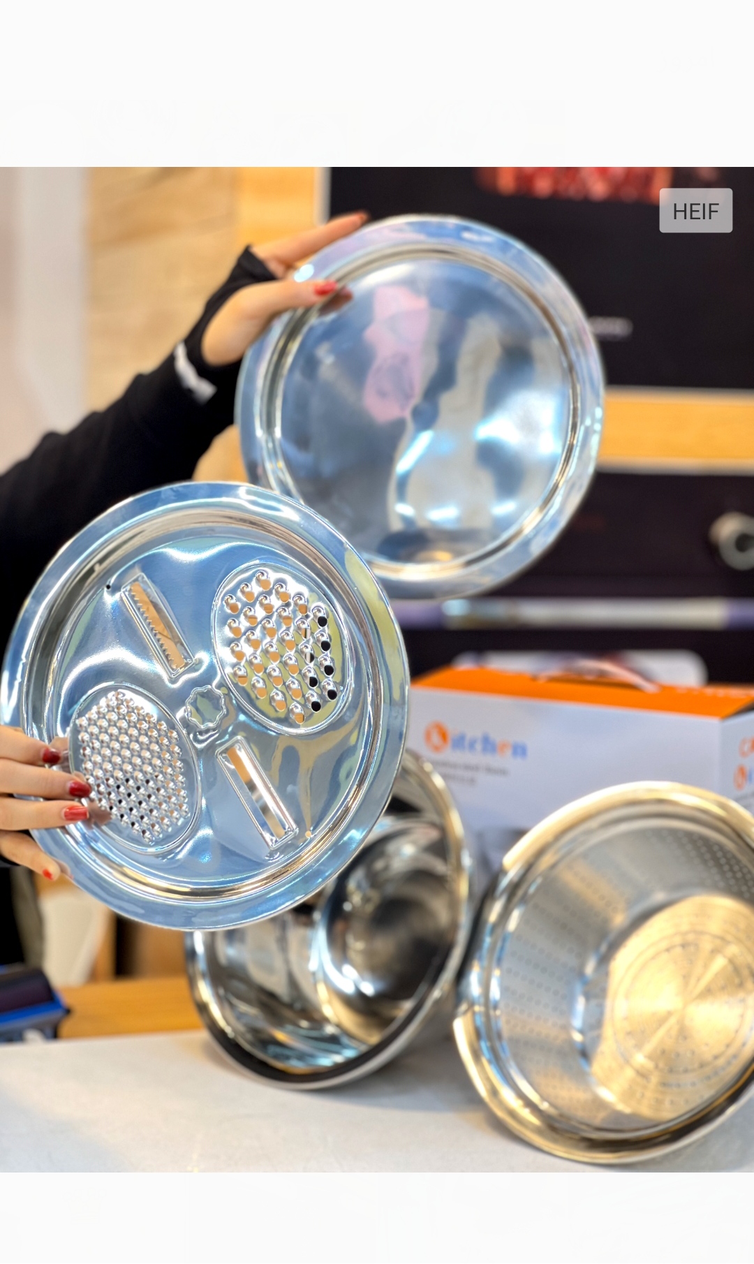 ست چهارتیکه رنده استیل(5364)