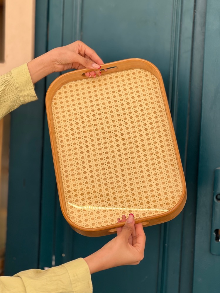 سینی کف توری بیضی سایز متوسط(7412)