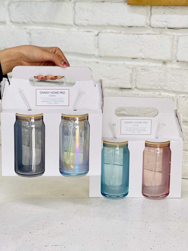 پک2تایی لیوان نی دار دنی هوم(5799)