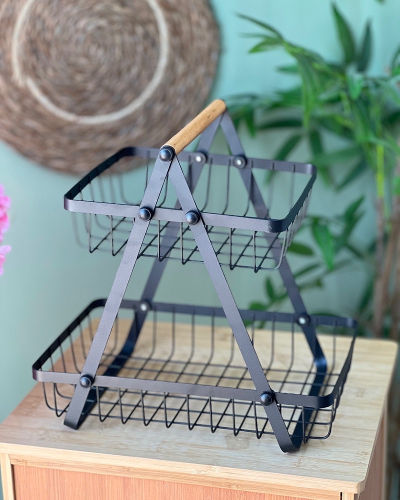 استند فلزی دوطبقه مربع (7451)