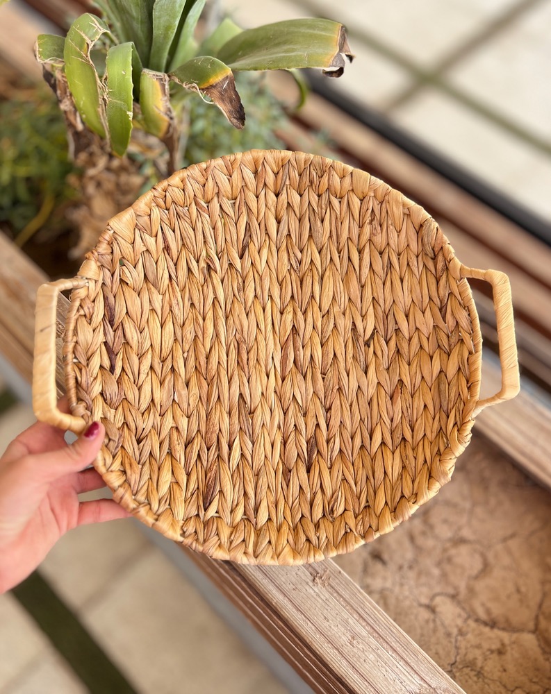 سبد حصیری گرد بزرگ(5718)