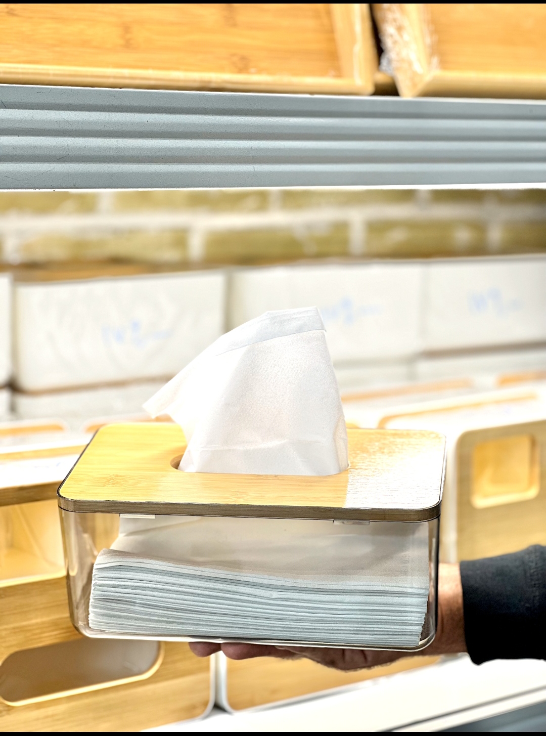 جا دستمالی بامبو(5300)