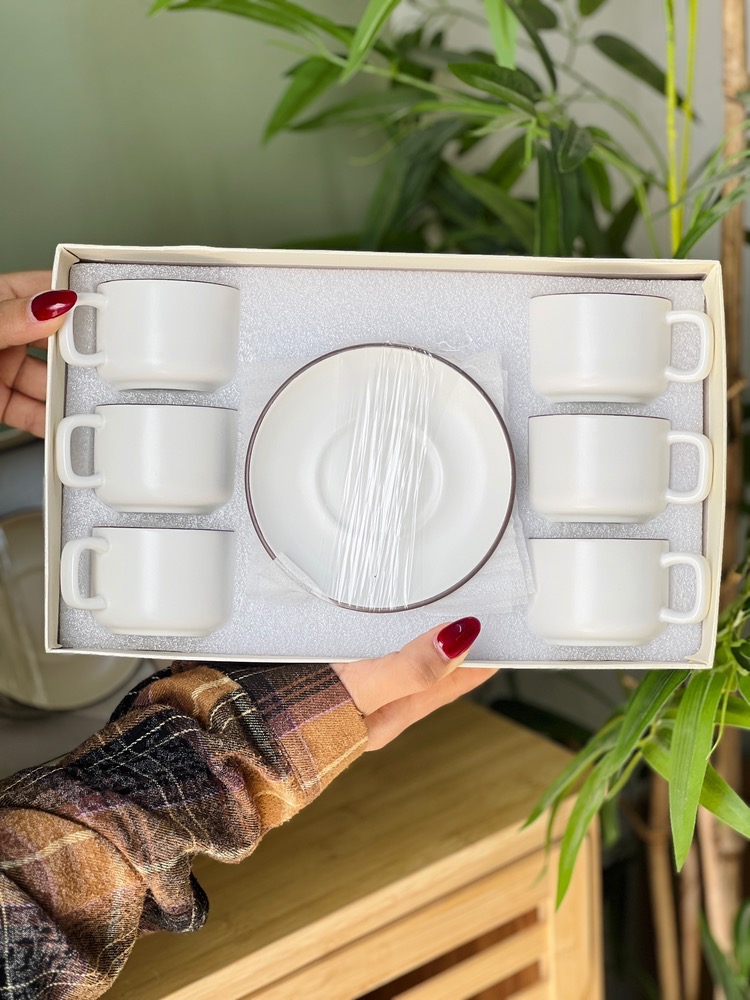 پک فنجون و نعلبکی سرامیکی(7250)