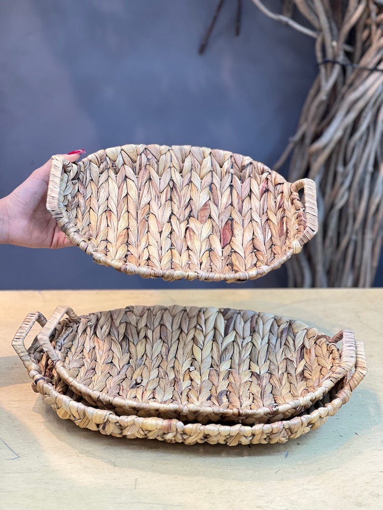 سبد حصیری بیضی کوچک(5847)