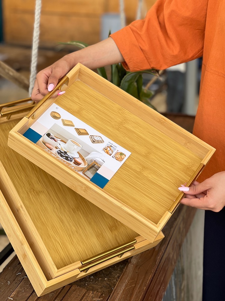 پک سینی ۳ سایز بامبو(8596)