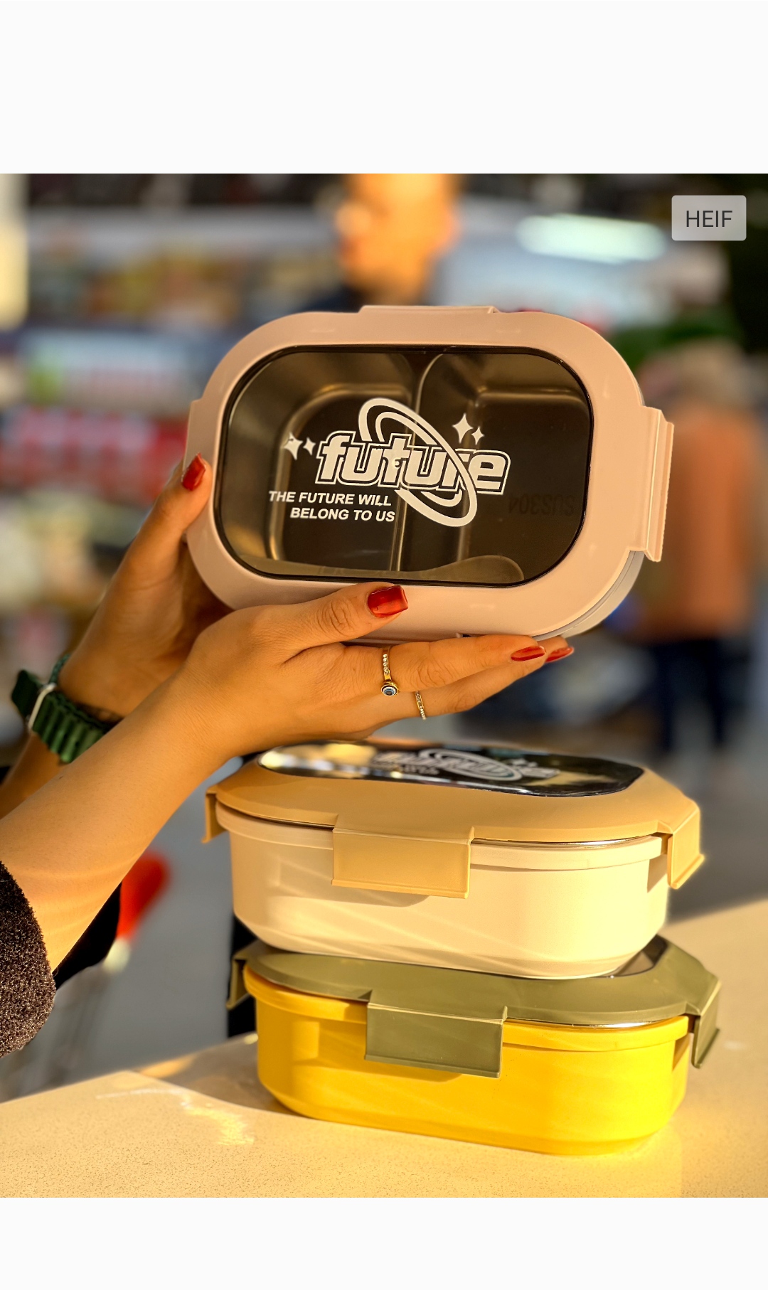 ظرف غذای استیل2قسمتی (5338)