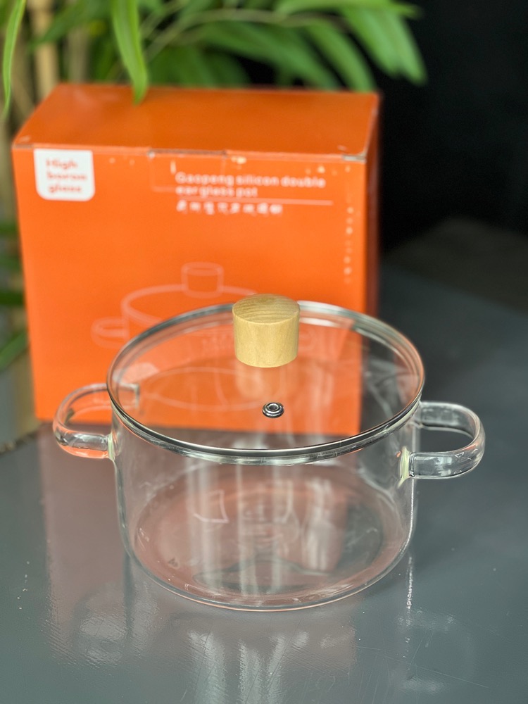 قابلمه پیرکس درب بامبو(7375)