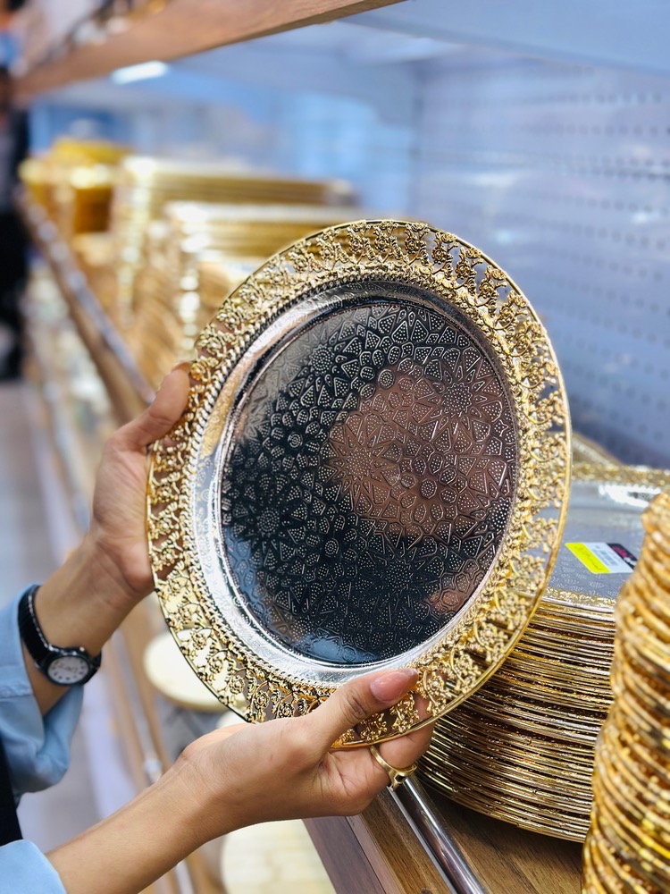 ظرف طلایی ( مدل گرد)(7064)