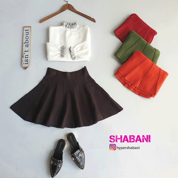 دامن نیم کلوش baran