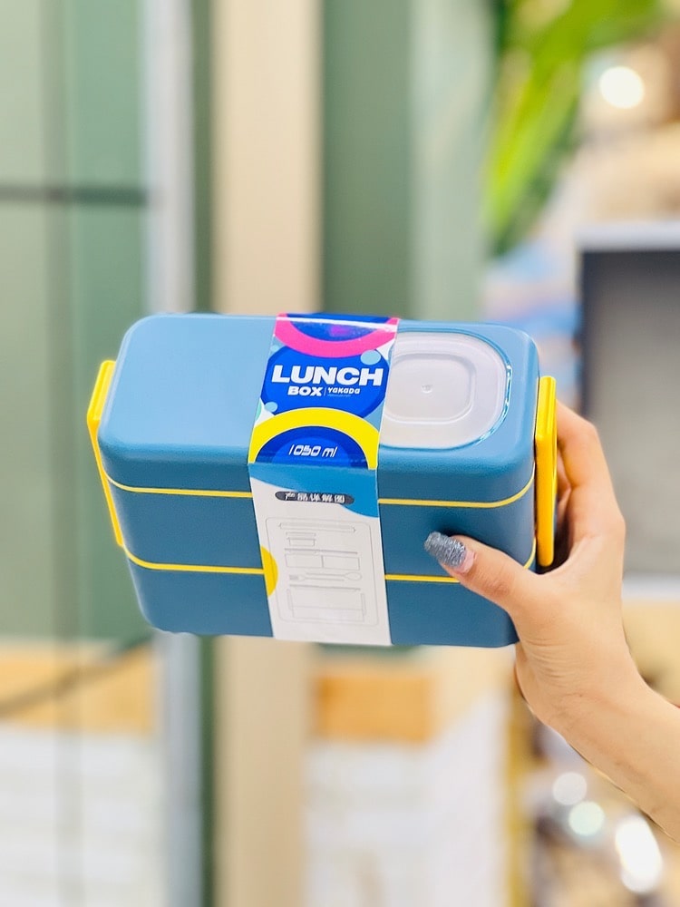 لانچ باکس دوطبقه متالیک(5586)