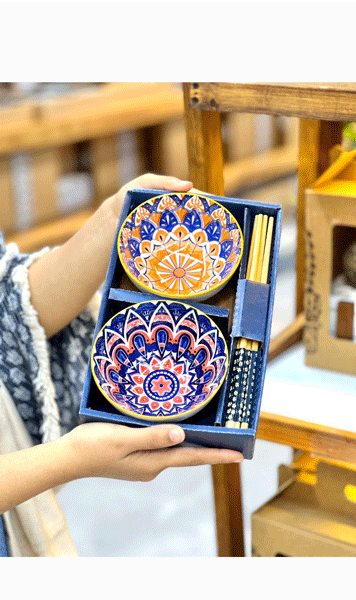 پک دوتایی کاسه وچاپستیک(5408)