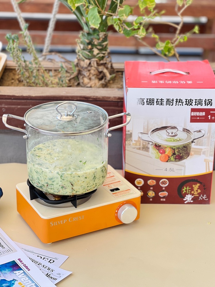 قابلمه پیرکس دسته استیل(7403)