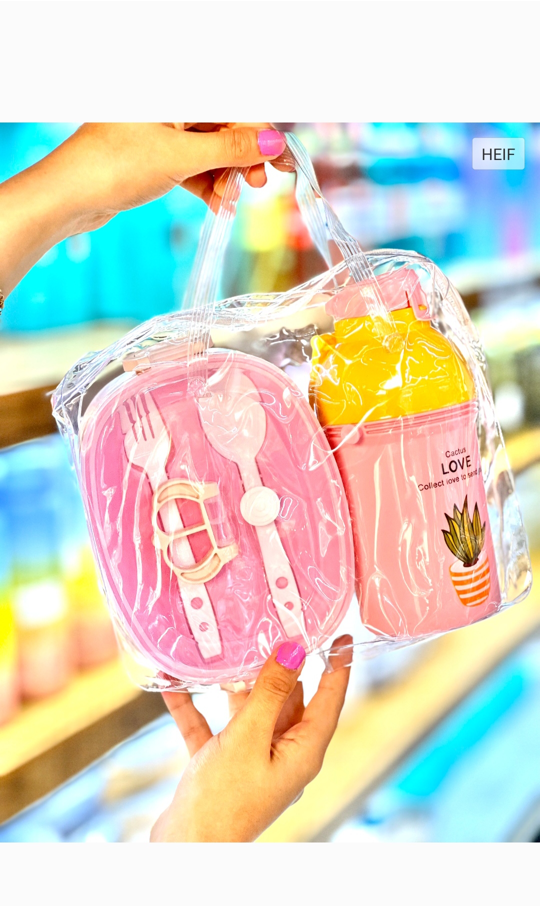 پک ظرف غذا وقمقمه بچه(5323)