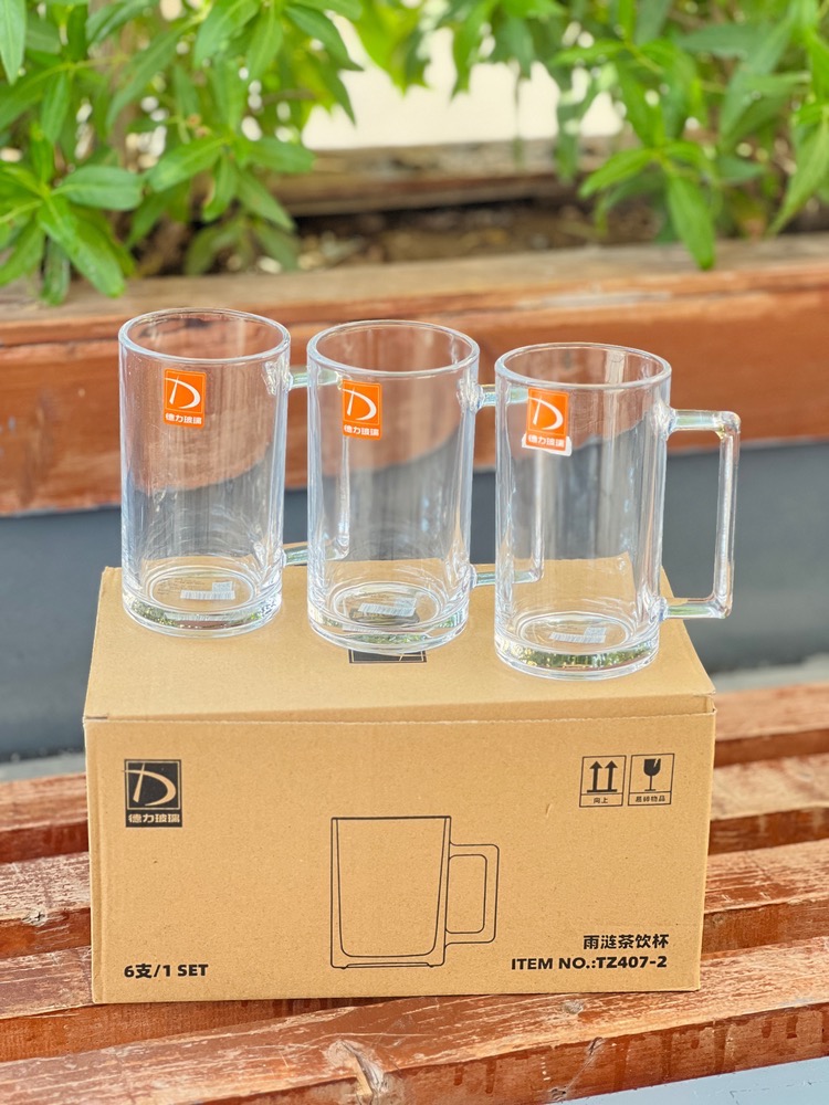 پک ۶ عددی لیوان دسته مربعی (5857)