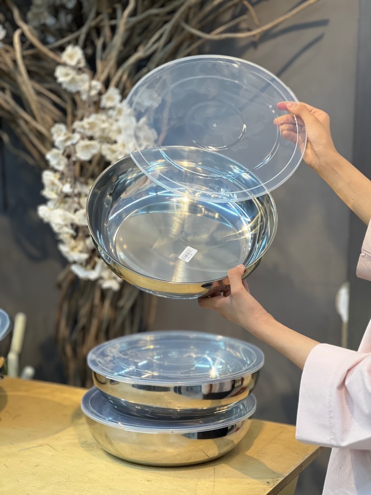 کاسه بزرگ استیل در دار(5647)