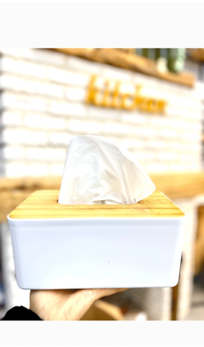 جای دستمال کاغذی بامبو(5372)