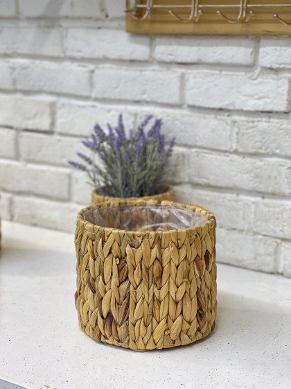 گلدون حصیری سایز کوچک(5674)