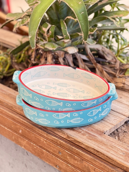 ظرف سرامیکی آبی(7230)