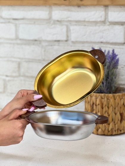 کاسه بیضی طلایی بزرگ (5606)