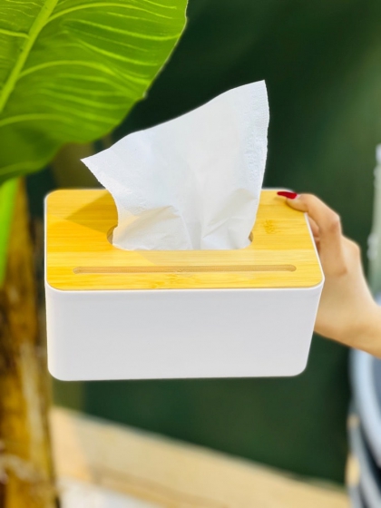جای دستمال کاغذی بامبو(5496)