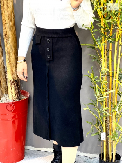 دامن بافت دکمه ایی(5282)