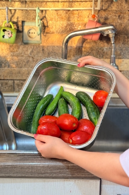 آبکش استیل مربع بزرگ (5660)