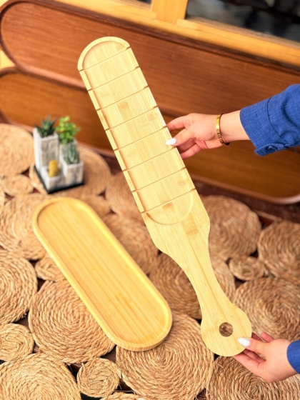 تخته سرو بامبو دسته دار(7262)