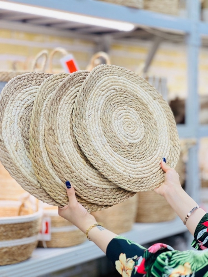 زیر بشقابی حصیری(5494)