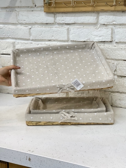 سبدحصیری کف پارچه ای سایز بزرگ(5691)