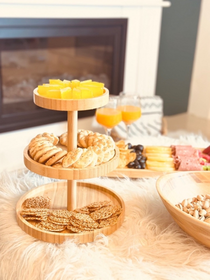 شیرینی خوری3طبقه بامبو(7168)