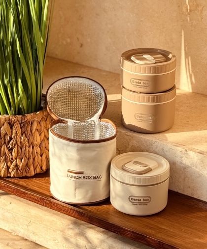 لانچ باکس دوتیکه کیف دار (8600)