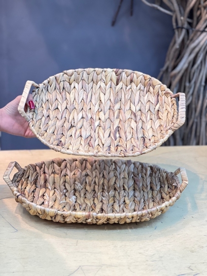 سبد حصیری بیضی متوسط(5848)