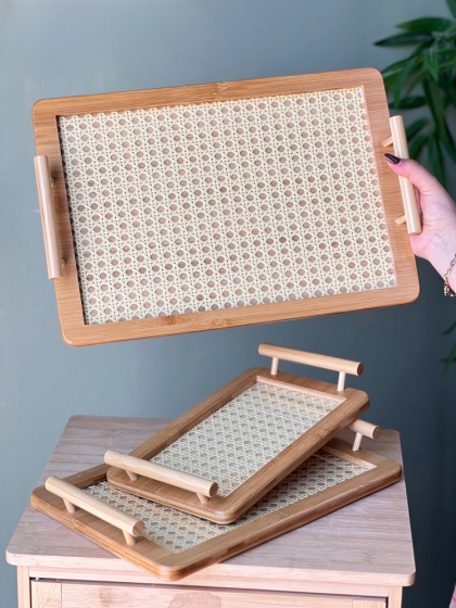 سینی کف حصیری بزرگ(7378)