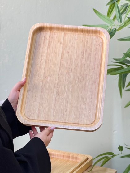 سینی بامبو مستطیل سایز بزرگ(7404)