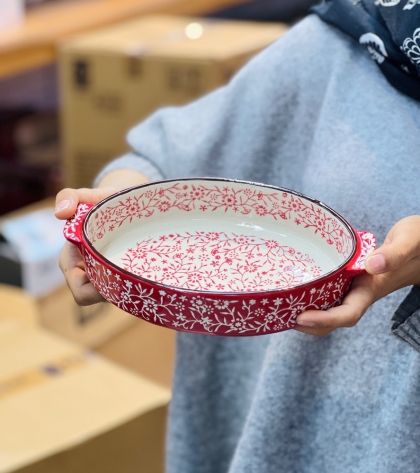 ظرف سرامیکی کوچک بیضی(7116)