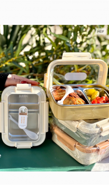 لانچ باکس استیل دوقسمتی(5380)