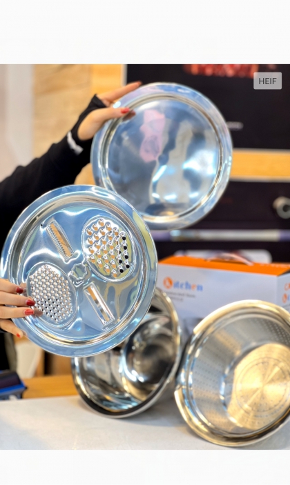 ست چهارتیکه رنده استیل(5364)