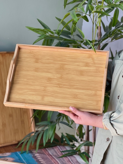 سینی بامبو مستطیل سایز متوسط(7159)